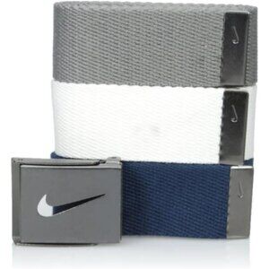 Nike Mens Golf Belt 3 Pack Adjustable Web Straps Casual Sport One Size 42